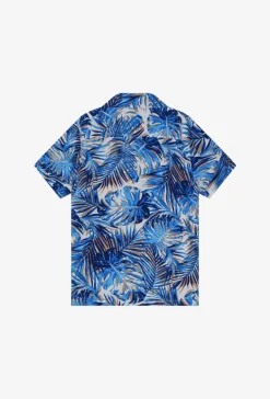 Chemise à motifs feuilles