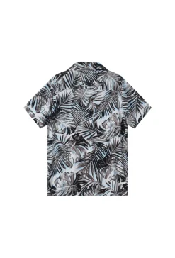 Chemise à motifs feuilles