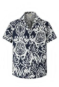 Chemise à motifs fleur