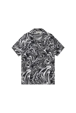Chemise à motifs ondulés
