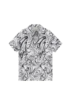 Chemise à motifs ondulés