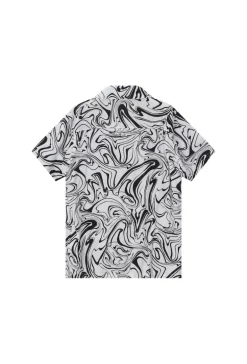 Chemise à motifs ondulés
