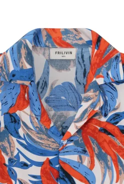 Chemise à motifs tropicals