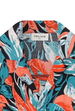 Chemise à motifs tropicals