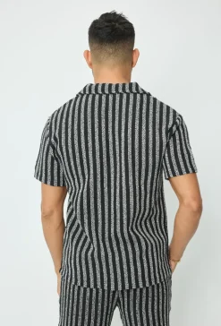 Chemise à rayure décontractée crochet