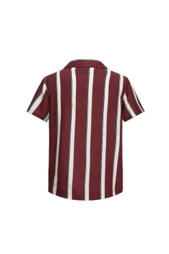 Chemise à rayure manches courtes