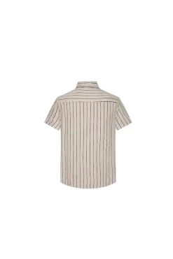 Chemise à rayure manches courtes