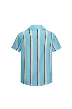 Chemise à rayure manches courtes