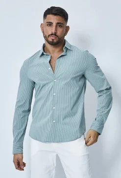 Chemise à rayure tennis manches longues