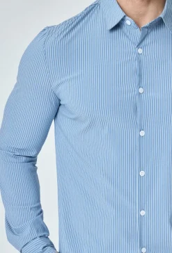 Chemise à rayure tennis manches longues