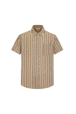 Chemise à rayures avec poche