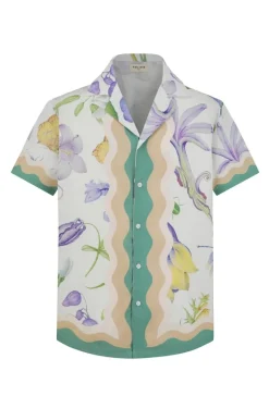 Chemise chic avec des motifs botaniques