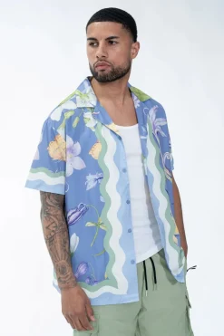 Chemise chic avec des motifs botaniques
