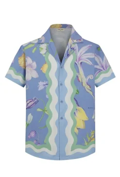 Chemise chic avec des motifs botaniques