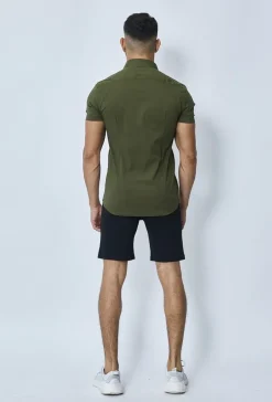 Chemise classique uni à manches courtes