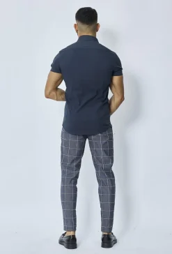 Chemise classique uni à manches courtes
