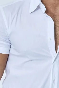 Chemise classique uni à manches courtes