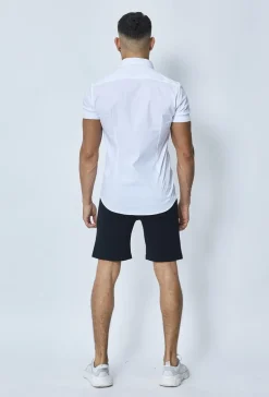 Chemise classique uni à manches courtes