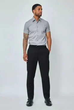 Chemise classique uni à manches courtes