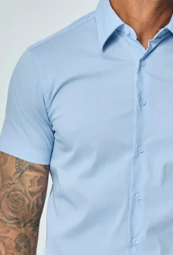 Chemise classique uni à manches courtes