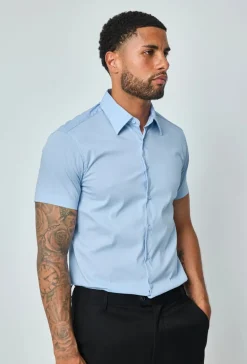 Chemise classique uni à manches courtes