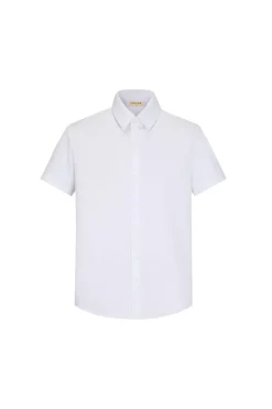 Chemise classique unie à manches courtes