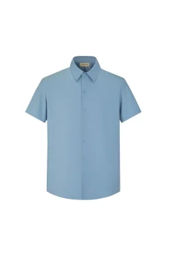 Chemise classique unie à manches courtes