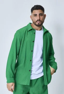 Chemise cotelé oversize