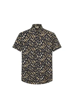 Chemise décontractée à imprimé abstrait