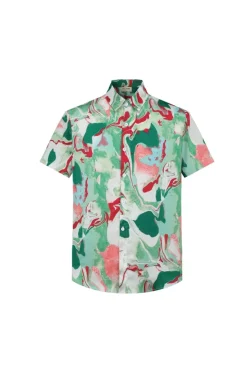 Chemise décontractée à imprimé abstrait