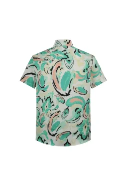 Chemise décontractée à imprimé abstrait