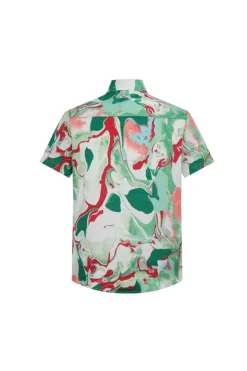 Chemise décontractée à imprimé abstrait