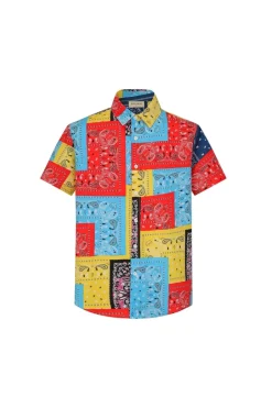 Chemise décontractée à imprimés bandana