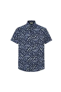 Chemise décontractée à imprimé abstrait