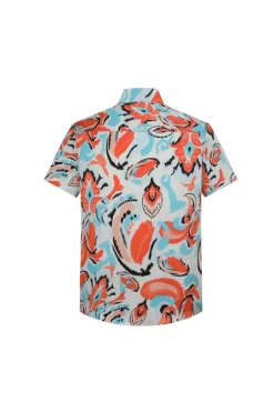 Chemise décontractée à imprimé abstrait