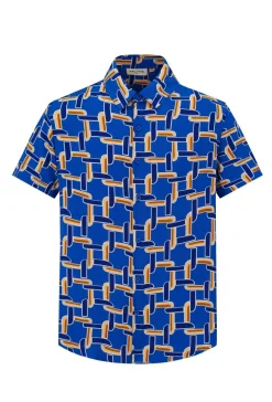 Chemise décontractée à inspiration artistique abstraite