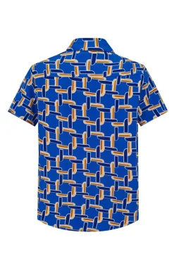 Chemise décontractée à inspiration artistique abstraite