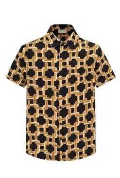 Chemise décontractée à inspiration artistique abstraite