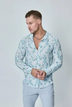 Chemise décontractée à motifs abstrait