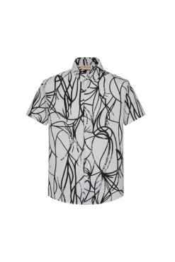 Chemise décontractée à motifs abstrait