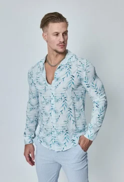 Chemise décontractée à motifs abstrait