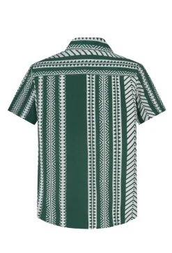 Chemise décontractée à motifs géométriques