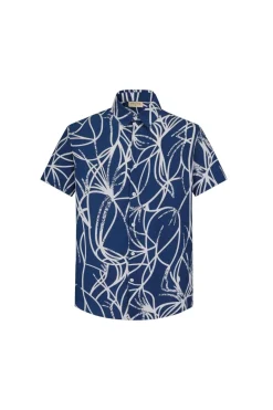 Chemise décontractée à motifs abstrait
