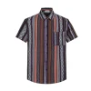Chemise décontractée à rayure aztèque
