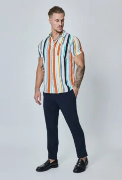 Chemise décontractée à rayure