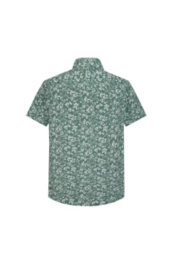 Chemise décontractée fleuri à poche