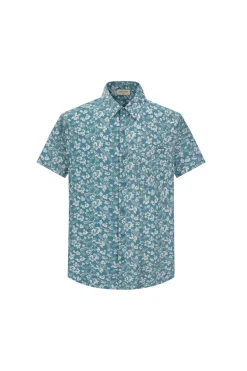 Chemise décontractée fleuri à poche