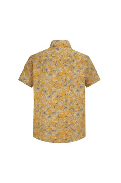 Chemise décontractée fleuri à poche