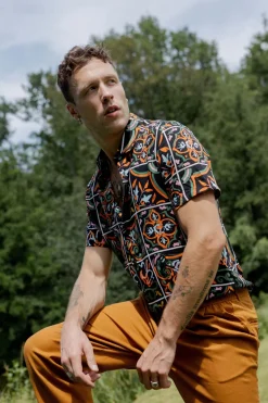 Chemise décontractée fleurie