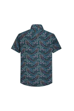 Chemise décontractée fleuri à poche